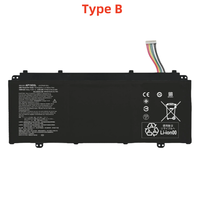 Batterie pour Acer AP15O5L 11.55V 53WH, compatible avec les ordinateurs portables Acer Aspire S 13, batterie intégrée OEM AP15O5L