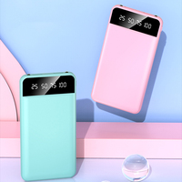 Échantillon gratuit 10000mah Powerbanks 20000 Mah chargeur mobile portable 2 Usb Mini Power Bank pour tous les téléphones