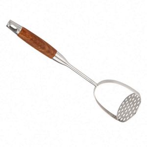 304 Stainless Steel Kitchen Purple Sweet Potato Puree Mashing Tool Potato Press for Children's Food - Product Image 1