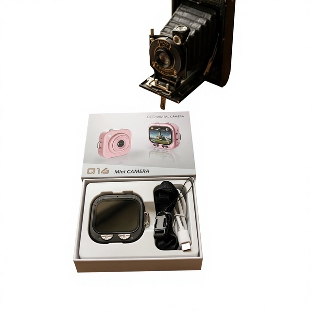 Mini Digital Camera for Kids 2.01 Inch Screen 1MP Photo Video Camera Pocket Size Student Gift