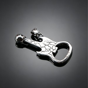 yunnique Skeleton Guitar Pendant <b>Titanium</b> Steel Necklace Unisex Party Jewelry <b>Chain</b> Accessory - Product Image 4