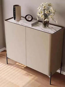 Mobile Laterale Moderno Minimalista in Lastra di Roccia, Credenza da Parete per Sala da Pranzo, Vendita Diretta di Fabbrica, Arredamento per la Casa - Product Image 2