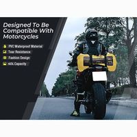 Sac de voyage étanche en PVC pour moto, toutes saisons, avec sangle de fixation, idéal pour la route, le camping, le kayak et les excursions à la plage