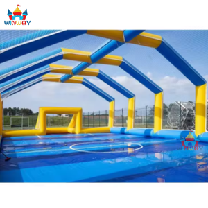 Terrain de football gonflable en savon, durable et certifié, grande expérience de tente de sport en plein air - Product Image 5