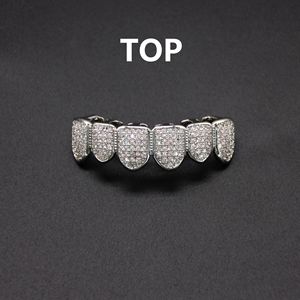 <span class=keywords><strong>Grillz</strong></span> Dentali Artivelle Street Style Placcati Oro, Gioielli Hip Hop Personalizzati in Ottone con Zirconi, <span class=keywords><strong>Grillz</strong></span> Dentali Iced Out per Uomo - Product Image 3