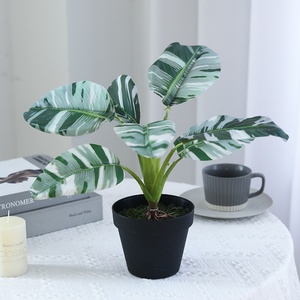 Bonsaï artificiel de qualité supérieure, palmier du voyageur, verdure pour la décoration de la maison, du bureau ou du bureau à domicile - Product Image 1