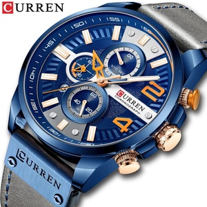 Reloj Curren 8393 de Cuero para Hombre, Deportivo, Cronógrafo, de Cuarzo, con Correa de Acero Inoxidable - Product Image 2