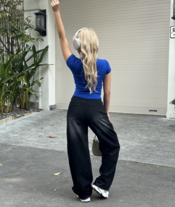 Sablex Black Wide Leg Denim Jeans Unisex 25cm <b>Thigh</b> Relaxed Fit Minimalist Streetwear Easy Wash Casual Baggy Pants - Product Image 1