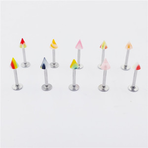 Kit de <span class=keywords><strong>Piercing</strong></span> Corporel 110 Pièces/Ensemble, Couleurs Assorties, en Acrylique, pour Sourcils, Nombril, Langue, Lèvre, <span class=keywords><strong>Nez</strong></span> - Product Image 4