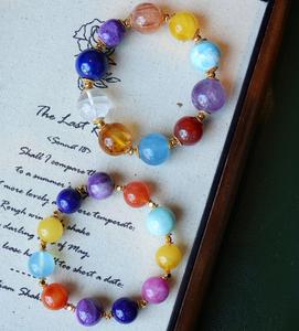 กำไลข้อมือคริสตัลหลากสีรูปทรงไม่สม่ำเสมอ งานแฮนด์เมดแท้จาก Vefiery Jewelry ประดับอัญมณีรูปหัวใจ ดีไซน์หรูหราสำหรับผู้หญิง เครื่องประดับบำบัดรักษา  สั่งซื้อขั้นต่ำจำนวนน้อย  รับสั่งแบบคละแบบ - Product Image 4