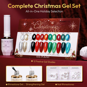 Missgel – Coffret cadeau de vernis gel de Noël en gros, 12 couleurs, sans HEMA, OEM ODM, marque privée, kit gel <span class=keywords><strong>UV</strong></span> LED pour salon - Product Image 4