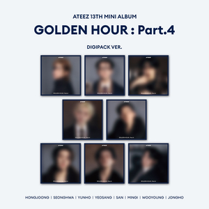 SAN Ver ATEEZ 13º Mini Álbum GOLDEN HOUR Parte 4 Digipack Material de Papel Reciclado - Product Image 2
