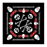 Écharpe carrée en polyester 100% personnalisée, streetwear tendance, bandana