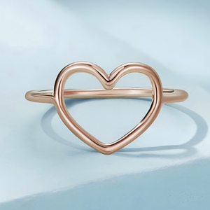Новинка <span class=keywords><strong>2026</strong></span> года: кольцо из стерлингового серебра 925 пробы, минималистичный дизайн, кольцо-сердце для женщин - Product Image 4