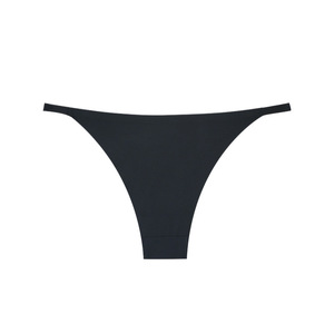 Tanga de seda helada sin costuras para <span class=keywords><strong>mujer</strong></span>, estilo europeo-americano, con entrepierna de nailon y algodón, de una pieza, transpirable, de talle bajo, sexy y elegante, ODM - Product Image 5