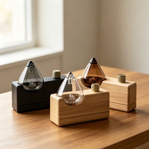 Difusor de Aromaterapia Eléctrico de Lujo de Alta Gama, Material de Madera y Vidrio Premium, Nebulizador de Aroma sin Agua para Fragancia Interior - Product Image 1