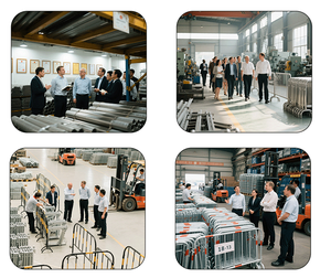 Barriera di controllo della folla in acciaio inossidabile barriera per veicoli da corsa per auto da corsa barriera stradale - Product Image 3