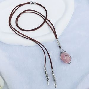 Bohemian Adjustable Holder Necklace Leather Rope Fashion Jewelry for Women - Product Image 3