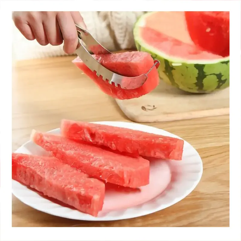 Edelstahl Wassermelone schneide messer Schneide messer Corer Obst und Gemüse Küchen zubehör Wassermelone löffel