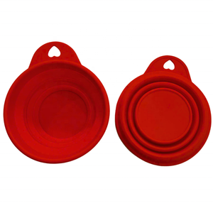 Plato Plegable de Silicona con Diseño Redondeado para Perros, Portátil para Viajes, Uso en Interiores y Exteriores, para Comida/Agua - Product Image 2