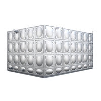 Ventes directes d'usine 304/316 réservoir d'eau en acier inoxydable carré grand réservoir d'eau d'incendie