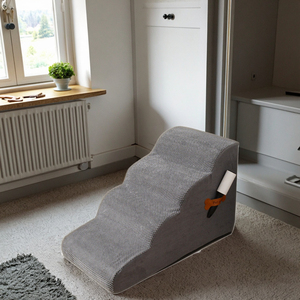 Fabrik-Großhandel Abnehmbare & Waschbare Einfarbige Umweltfreundliche Haustier-Treppe für den Innenbereich, Hundekletterbett & Sofa-Zubehör - Product Image 1