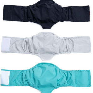 2024 नए नर कुत्ते डायपर पालतू शारीरिक पट्टा लपेटें पुन: प्रयोज्य सौजन्य बड़े कुत्ते घर सौजन्य पैंट बेली बैंड थोक - Product Image 1