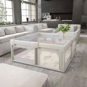 Kapalı çocuk oyunları için katlanabilir güvenlik çiti çocuklar için büyük Playard katlanabilir bebek oyun parkı ile kapısı - Product Image 3