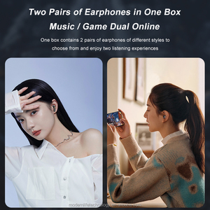หูฟังไร้สาย <span class=keywords><strong>M60</strong></span> ENC TWS ตัดเสียงรบกวน แบบคู่ พร้อมโหมดเล่นเกม/ฟังเพลงแบบคู่ และหน้าจอ LED แสดงผลแบบกระจก HD - Product Image 3