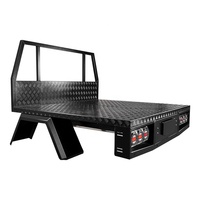 Plateau ute personnalisé 4x4 à double cabine en aluminium avec boîte latérale et garde-boue pour ramassage hilux