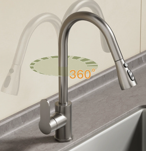 Luxury Kitchen Faucet Gold Plated Hot Cold Water Sink Mixer <b>Tap</b> - Product Image 6