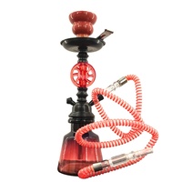 Chicha Narguilé de Luxe en Alliage d'Aluminium Haute Qualité, Chicha en Verre Haut de Gamme, Narguilé Fantaisie pour Magasin Spécialisé