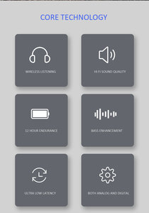 Eadphone-auriculares inalámbricos para teléfonos móviles, dispositivo electrónico de 2,4G - Product Image 5