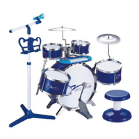 Yuglow Kids Large Jazz Drum Set Baby Musical Percussion Instrument Toy Beginner Learning Percussion Kit