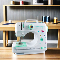 YUKK VOF Nouvelle Conception FHSM-505G Machine à Coudre Mini Multifonctionnelle pour Usage Domestique 12 Points de Couture Utilisation Industrielle du Cuir Fonctionnalités Automatiques