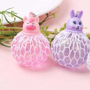 Jincan 2024 Venting Magic Pinch Animal Grape Ball TPR Decompression Vent Toy Burst <b>Bead</b> Venting Decompression Pectin Ball - Product Image 5