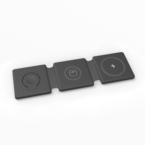 Chargeur sans fil magnétique 3 en 1 pliable 15W, adaptateur <span class=keywords><strong>de</strong></span> téléphone d'origine, support pour écouteurs, montre, protection OVP, <span class=keywords><strong>charge</strong></span> <span class=keywords><strong>multi</strong></span>-téléphone - Product Image 1