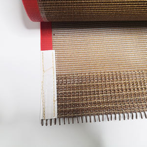 Sabuk Konveyor Jaring Ptfe Serat Kaca Dilapisi Kain <span class=keywords><strong>Kevlar</strong></span> 4X4 10X10 Suhu Tinggi - Product Image 5