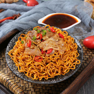 Fideos Coreanos Fritos Picantes y Ácidos Dente en Bolsa - Comida Instantánea para Dormitorio - Product Image 2