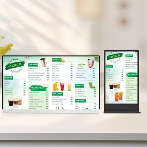 Nhỏ 21.5 inch Android <span class=keywords><strong>menu</strong></span> kỹ thuật số video quảng cáo Bảng điều chỉnh hiển thị New nhà hàng Wifi Máy tính để bàn máy tính bảng đứng cho thang máy AD - Product Image 1