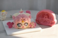 Molde de Silicona con Forma de Chibiusa de Sailor Moon para Hornear, Molde 3D de Grado Alimenticio para Pastel de Mousse de Chica Anime