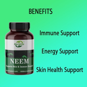 Capsules de feuilles de neem biologiques à vente chaude OEM/ODM, complément alimentaire à base de plantes - Soutient la santé de la peau, l'immunité, végétalien, sans gluten - Product Image 3