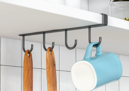Single row hook [Black] 4 hooks