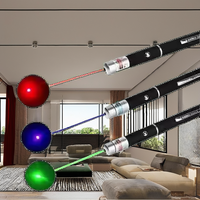 Pointeur laser interactif pour chat, rechargeable par USB, en aluminium moderne, avec lumière LED rouge, verte et bleue, puissant, pour l'exercice et le mouvement