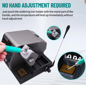 Station de soudage électrique SUGON T61 <span class=keywords><strong>400W</strong></span>, station de retravail de soudage compatible avec les pointes de <span class=keywords><strong>fer</strong></span> à <span class=keywords><strong>souder</strong></span> C470/245/210, grande jonction de soudure - Product Image 6