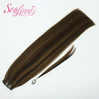 Extensions de cheveux invisibles sans couture à clipser en gros, 100 % cheveux humains, extensions à clipser en cheveux naturels