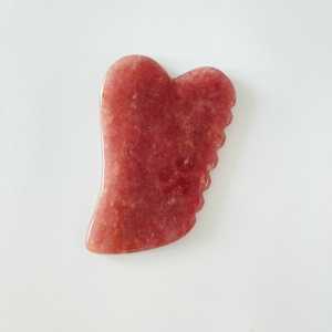 Cristal naturel de fraise en jade avec picots pour massage corporel - Product Image 6