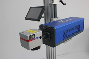 Mesin Penanda Laser CO2 30W/40W/60W untuk Botol Kaca/PET dengan Mesin Pengisian, Penandaan Kode QR & Tanggal 110V/220V - Product Image 2