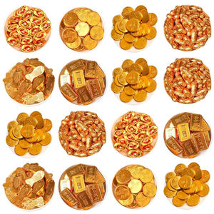 Lingotes de <span class=keywords><strong>Chocolate</strong></span> Dulce al por Mayor, <span class=keywords><strong>Chocolate</strong></span> con Leche Halal Personalizado en Forma de Moneda y Barra de Oro Sólido, Varios Tamaños - Product Image 4