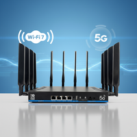 Router WiFi 7 con Módem 5G, Tri-Banda de 6 GHz, Velocidad Inalámbrica de 1900 Mbps, Puerto LAN/WAN de 2.5G, Puerto USB 3.0 para Internet Rápido y Oficina en Casa